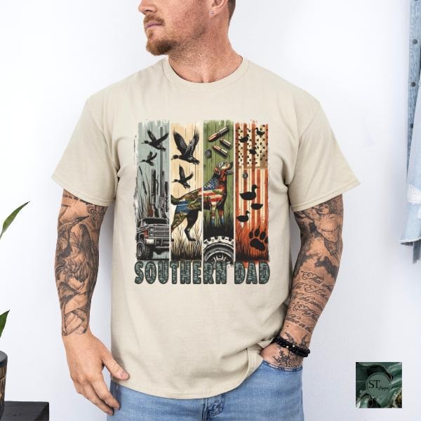 Southern Dad Men's Shirt for Fathers Day Unisex Fit Hoodie, Sweatshirt | PrintMintTees.com