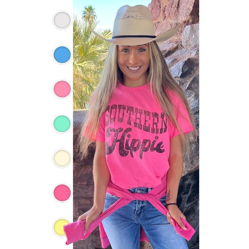 Southern Hippie Graphic T-Shirt Hoodie Sweatshirt | PrintMintTees.com