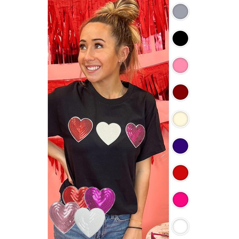 Sparkle Heart T-Shirt Hoodie Sweatshirt | PrintMintTees.com
