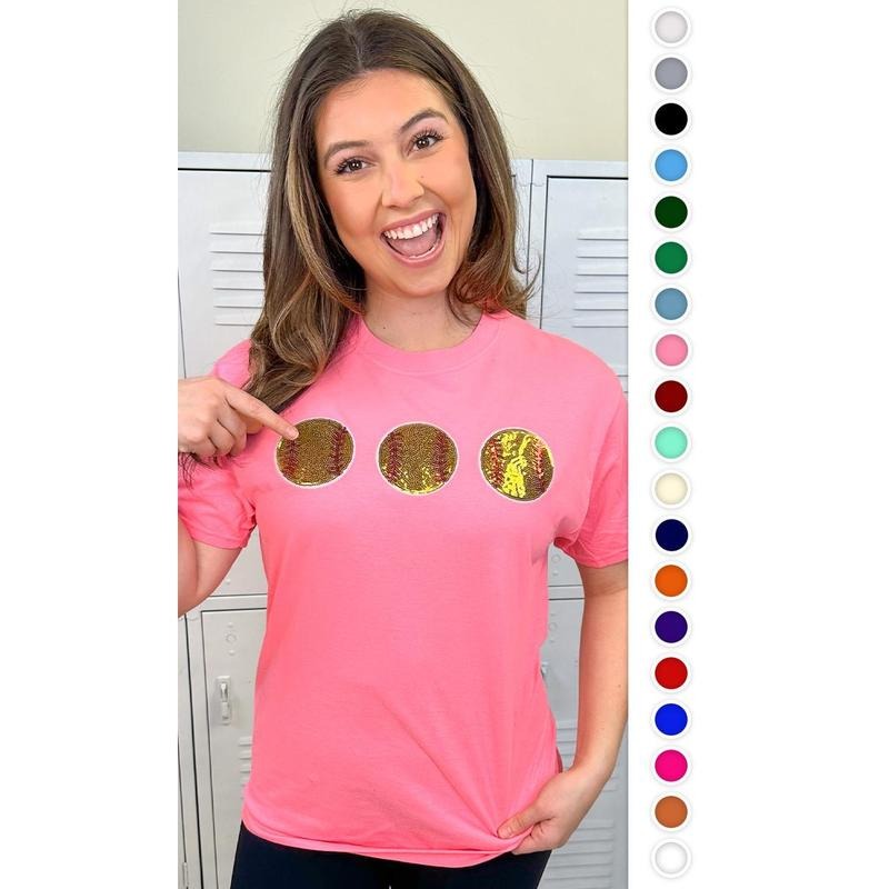 Sparkle Softball Adult T-Shirt Hoodie Sweatshirt | PrintMintTees.com