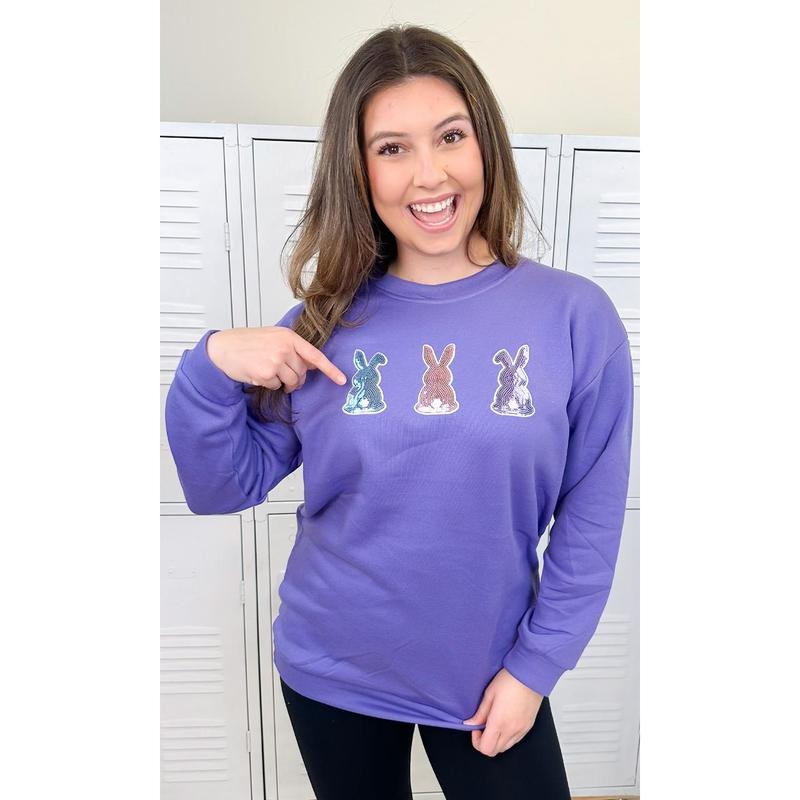 Sparkle Trendy Bunnies Sweatshirt