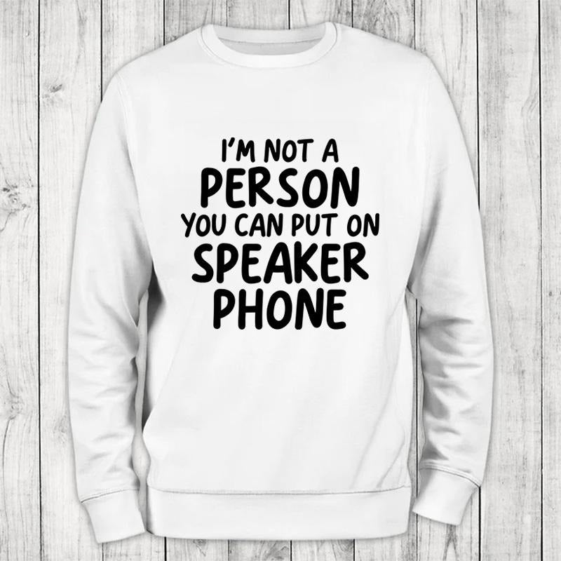 Speaker Phone Sweatshirt Classic Womenswear Shirt Hoodie | PrintMintTees.com
