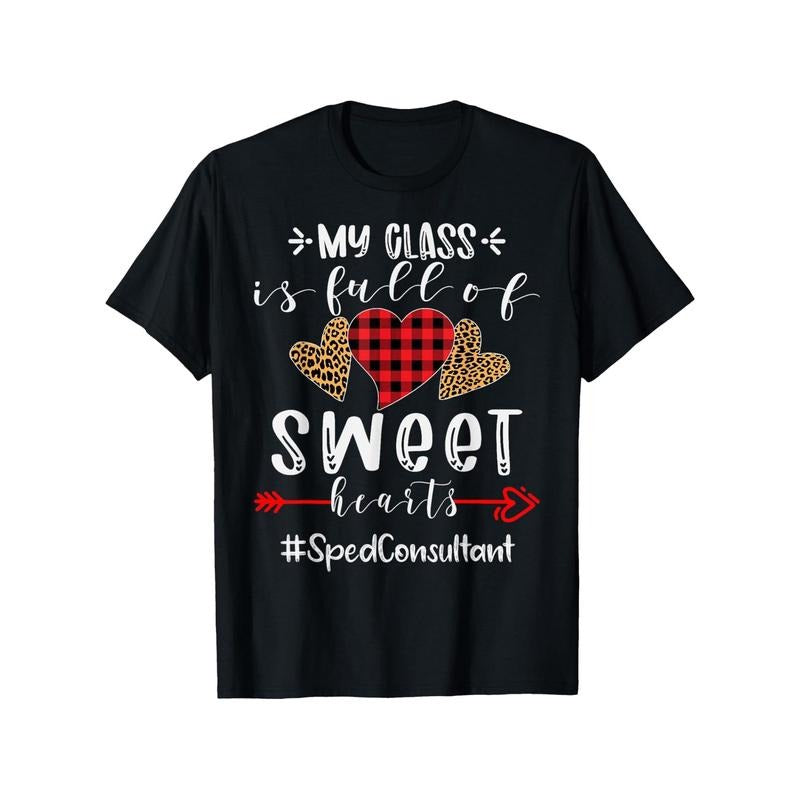 Sped Sweethearts Valentine's Day Edition - Men's Cotton T-Shirt with Fancy Print, 180g Fabric Weight, Sizes S-XXXL, Crew...