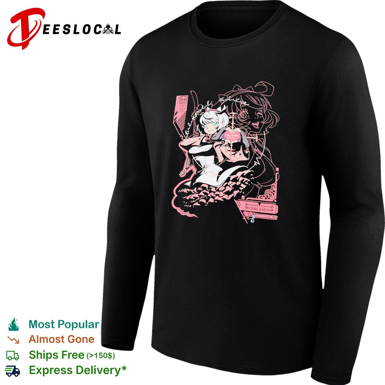 Speothos Venaticus anime girl heart shirt