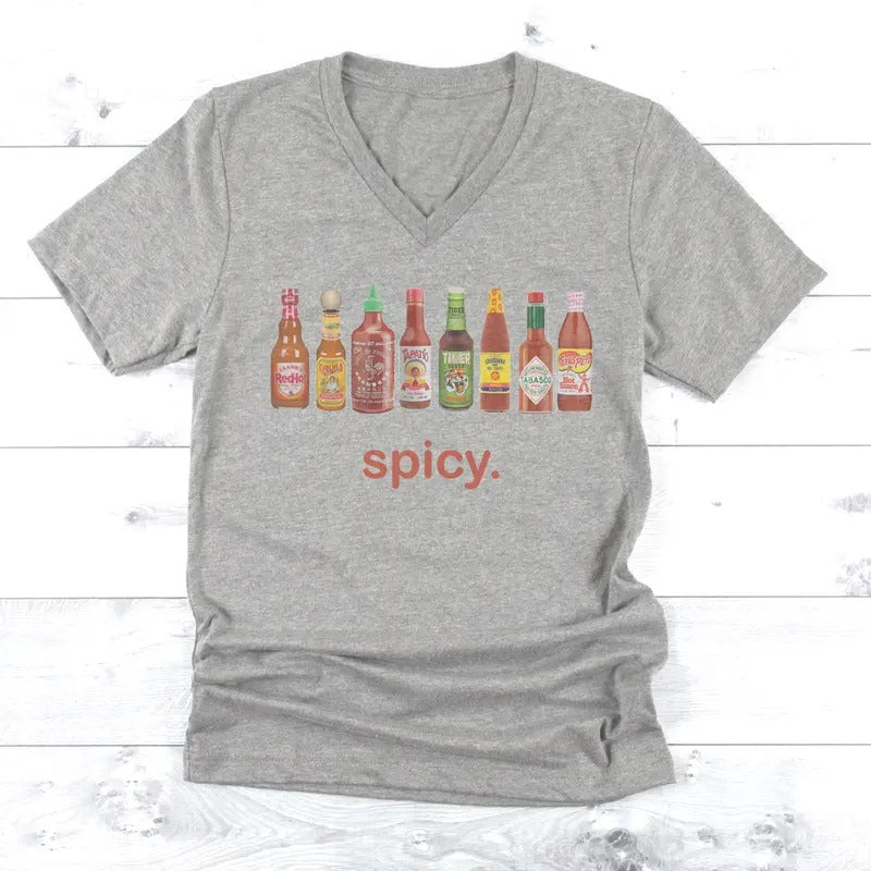 Spicy Fun T-Shirt Funny Spicy Tshirt Saucy Spice Tee Soft Print Shirt Sublimation Print Tee Hoodie Sweatshirt