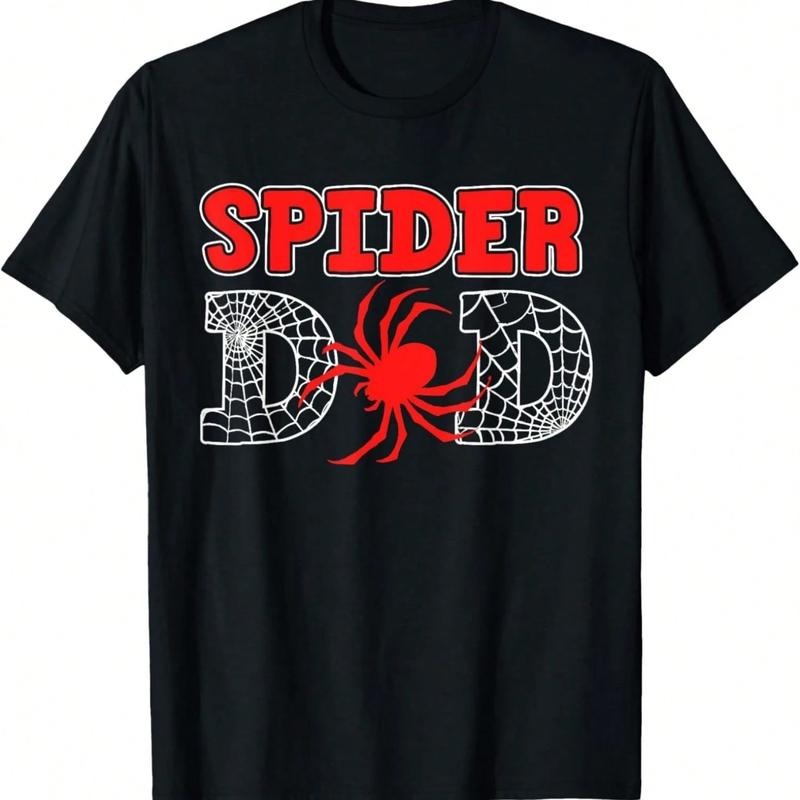 Spider - Themed Dad T - Shirt with Web Pattern and Bold Typography style 02 Hoodie Sweatshirt | PrintMintTees.com