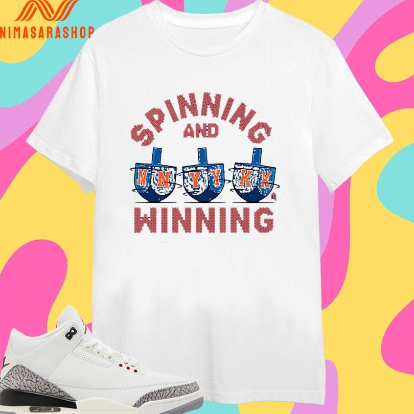 Spinning And Winning Hanukkah New York Mets Shirts