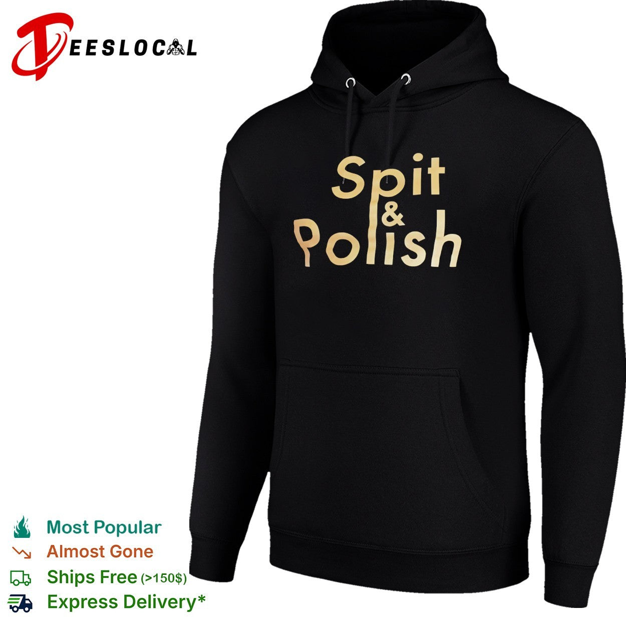 Spit and Polish gold shirt