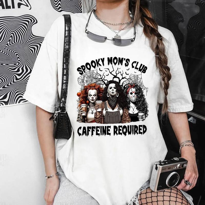 Spooky Mom Club Shirt, Spooky Mama Halloween Shirt, Halloween Graphic Tee Hoodie Sweatshirt | PrintMintTees.com