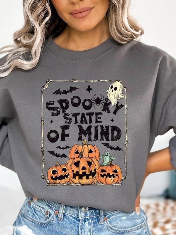 Spooky Scary Halloween Sweatshirt-Pick Your Category! Halloween 2025 Cozy Sweatshirt Shirt Hoodie | PrintMintTees.com