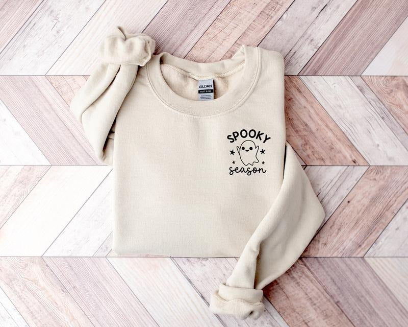 Spooky Season Shirthalloween Pocket Size Ghost Shirtghost Pocket Teehalloween Shirtcute Ghost Pocket Size...