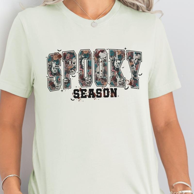 Spooky Season Tee Spooky Season Halloween Tshirt Horror Movie Spooky Season T-shirt Horror Spooky Season Halloween Top...