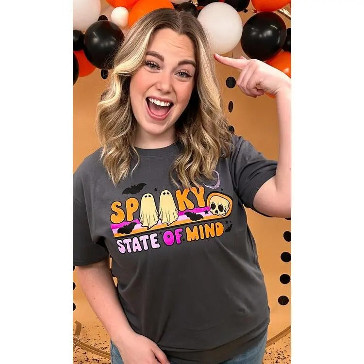 Spooky State of Mind Graphic T-Shirt Hoodie Sweatshirt | PrintMintTees.com