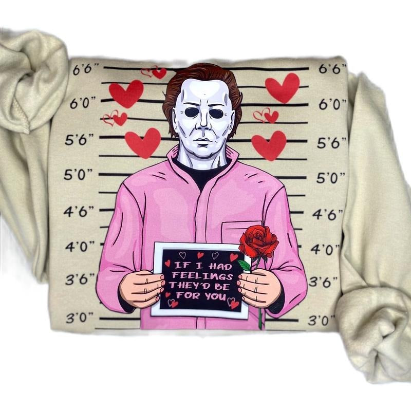 Spooky Valentine Sweatshirt - If I Had Feelings Sweatshirt Shirt Hoodie | PrintMintTees.com