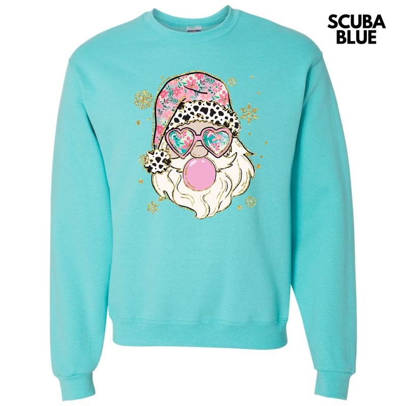 Spotted & Floral Santa Sweatshirt 'NLB' T-Shirts, Hoodie | PrintMintTees.com