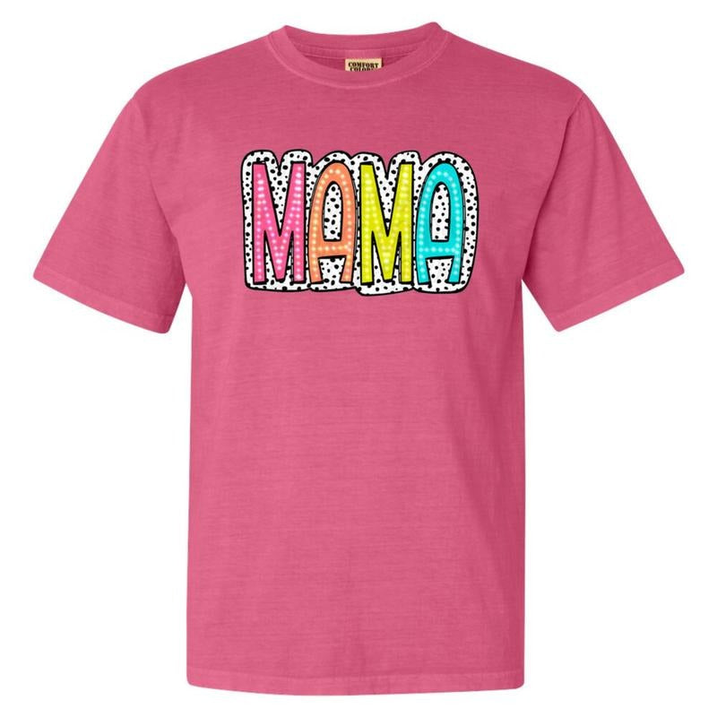 Spotted Neon Mama Comfort Colors T-Shirt Hoodie Sweatshirt | PrintMintTees.com