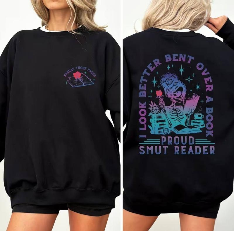 Spread Those Pages Sweatshirt, Smut Reader Sweatshirt, Romance Reader Sweatshirt, Bookish Gift For Her, Spicy Book, Dark...