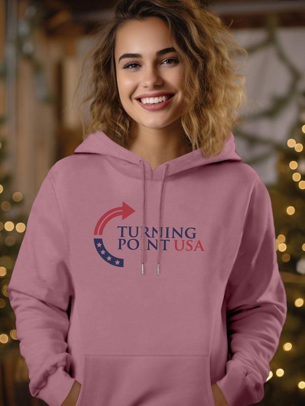 Spring & Fall Fashion Casual Simple Turning Point Usa Letter Print Long Sleeve Hoodie Sweatshirt with Pocket, 6 Colors...