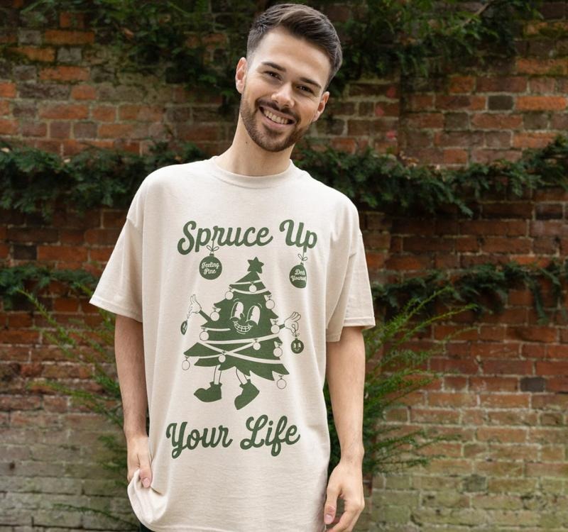 Spruce Up Your Life unisex Christmas T-Shirt Christmas tee, holiday apparel, Holiday apparel, iPrintasty Christmas,...