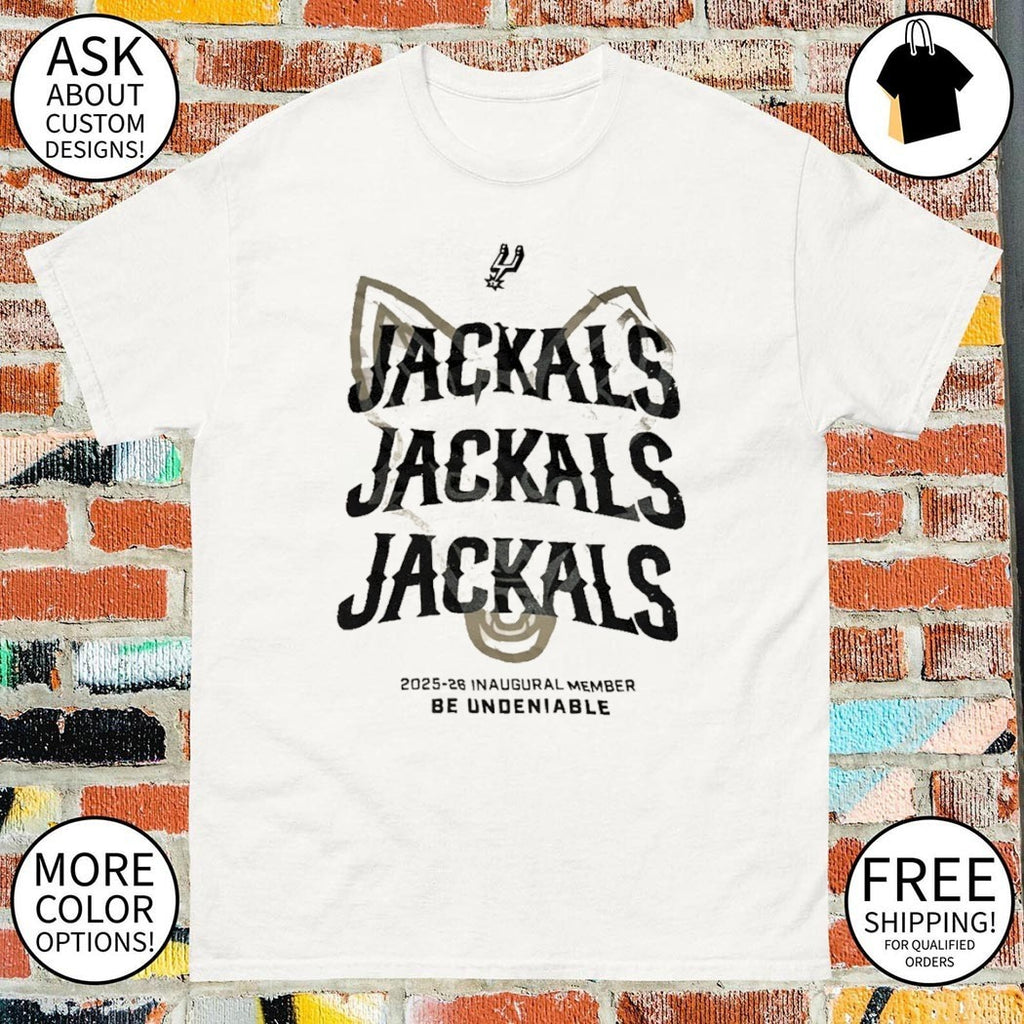 Spurs Jackals 2025-26 Inaugural member be undeniable basketball NBA graphic shirt