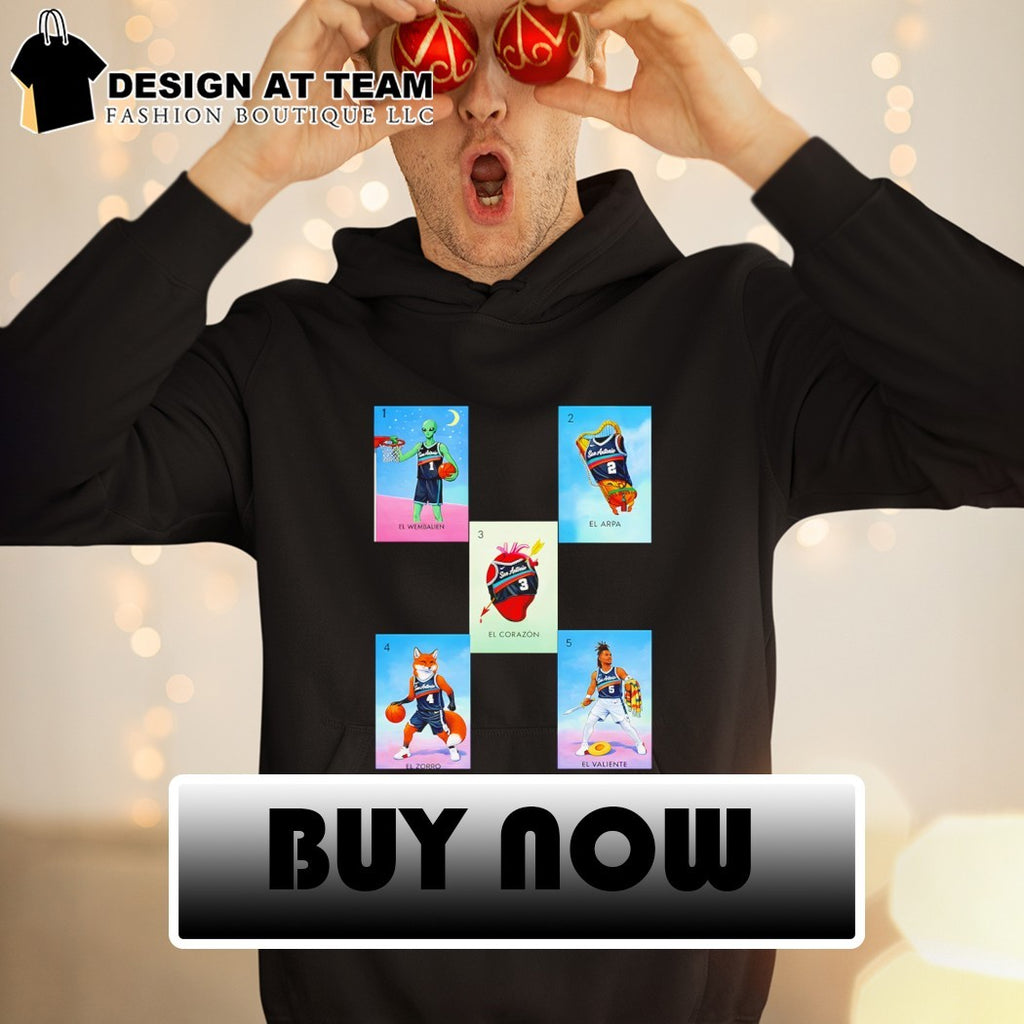 Spurs Lotería El Wembalien Al Corazon El Arpa San Antonio Spurs Basketball graphic shirt