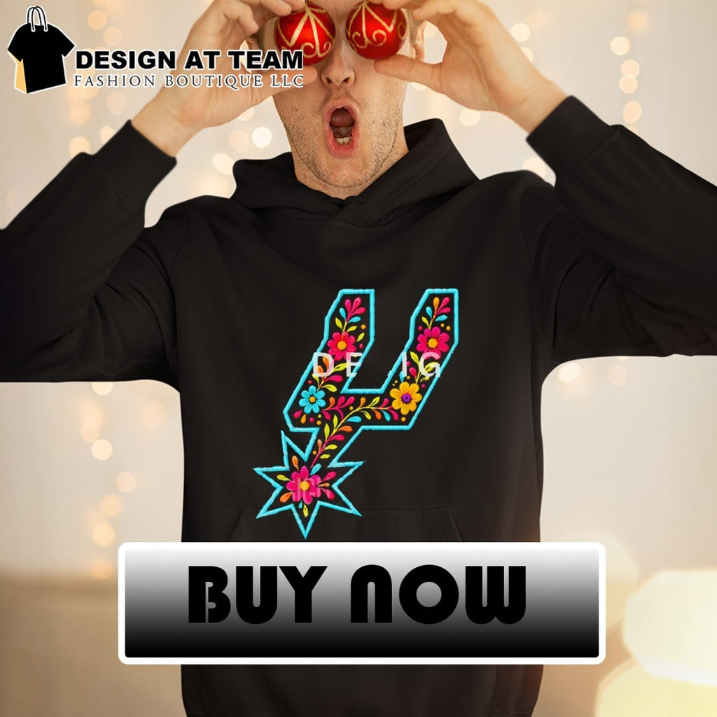Spurs logo floral San Antonio Spurs Basketball NBA 2026 shirt