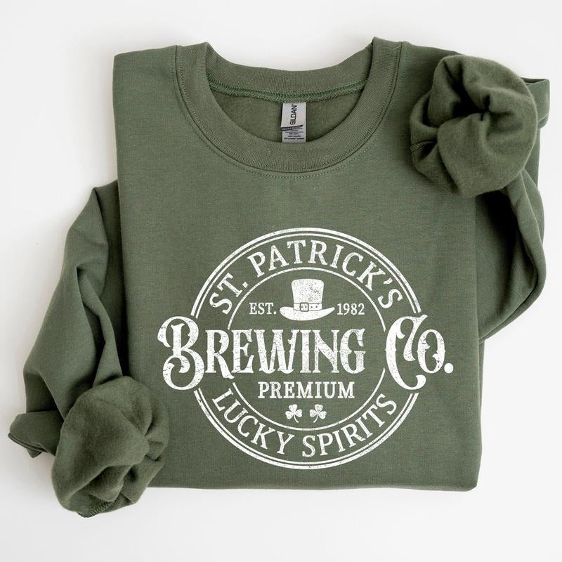 St. Patrick's Brewing, Beer, St Patrick's Day Sweatshirt Shirt Hoodie | PrintMintTees.com