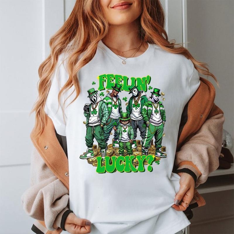 St. Patrick’s Vibes Adult Graphic T-Shirt Hoodie Sweatshirt | PrintMintTees.com