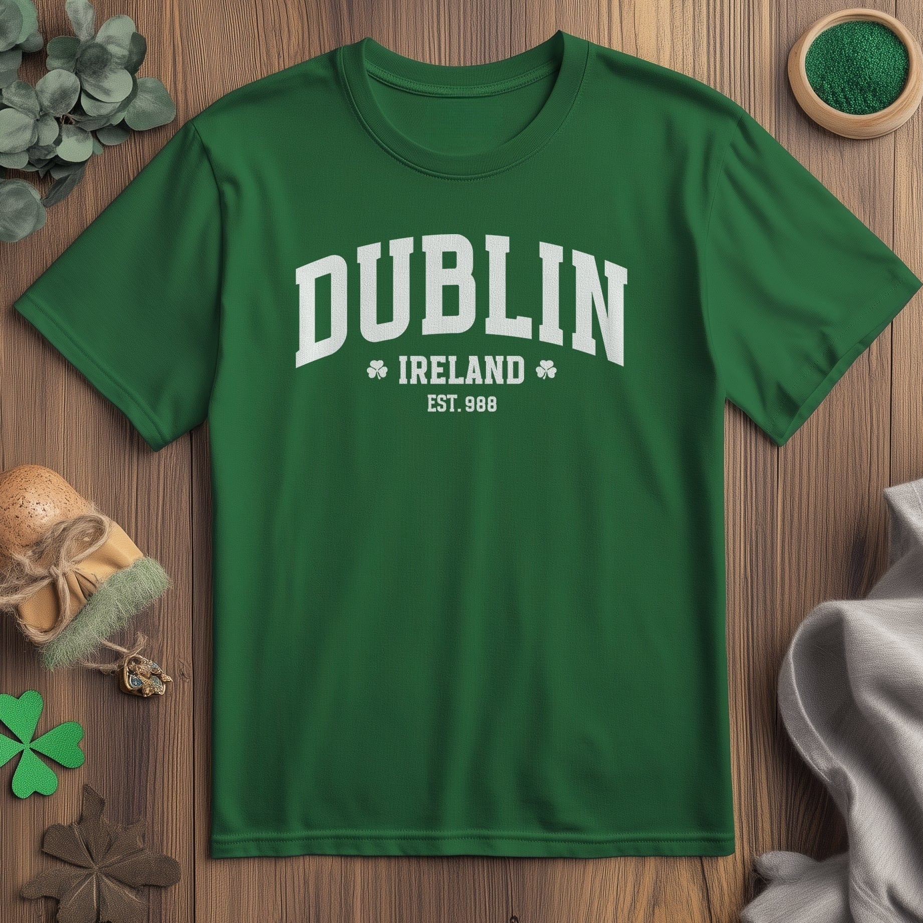 St. Patrick's Day Shamrock Long Sleeve Comfort Colors T-Shirt Hoodie Sweatshirt | PrintMintTees.com