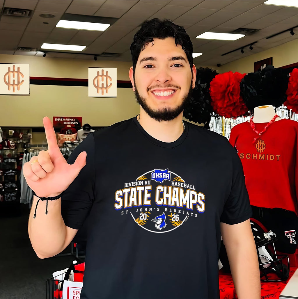 St John’s Bluejays 2026 OHSAA Baseball D7 State Champions shirt