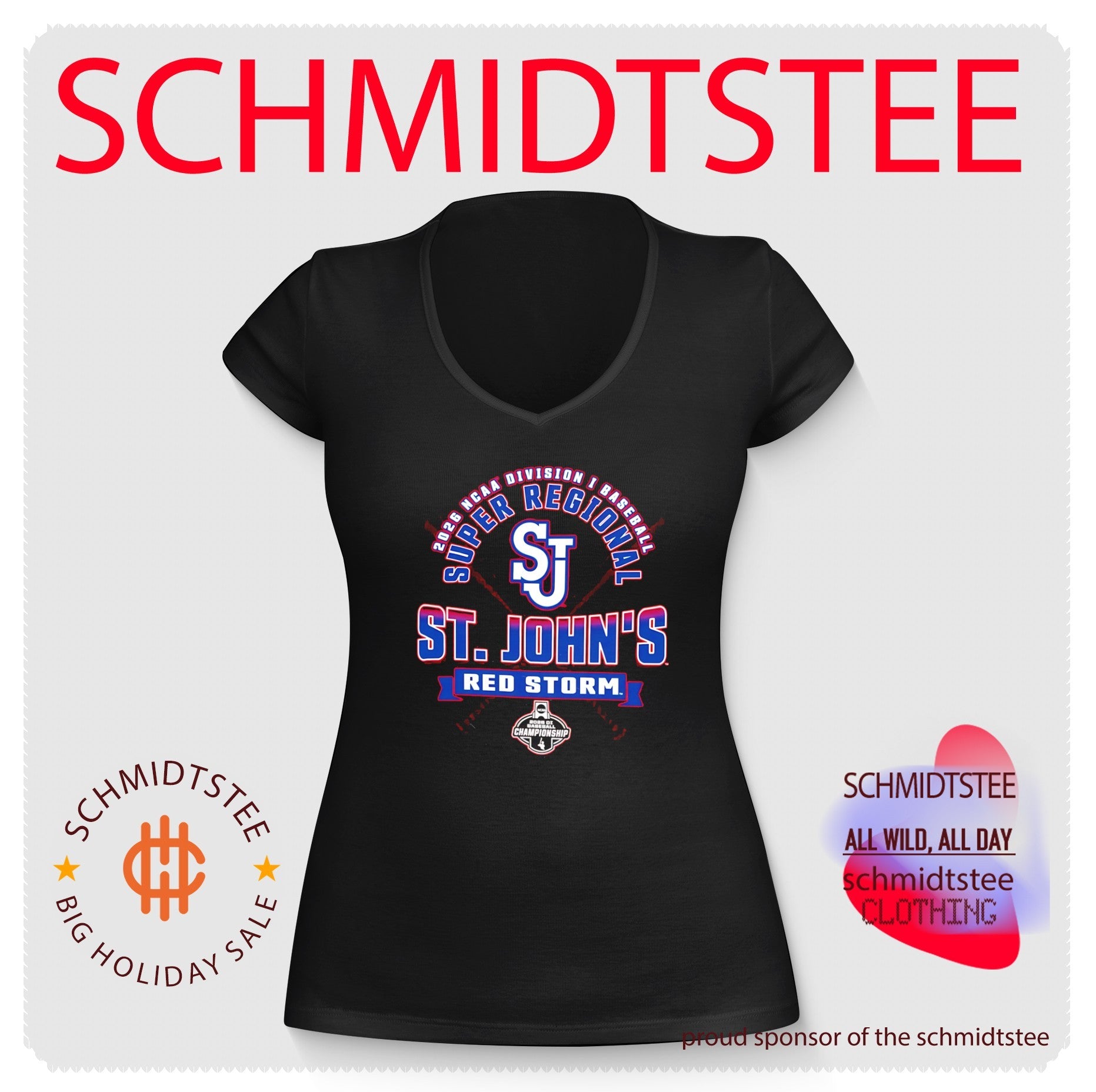 St John’s Red Storm 2026 NCAA Division I Baseball Super Regionals shirt