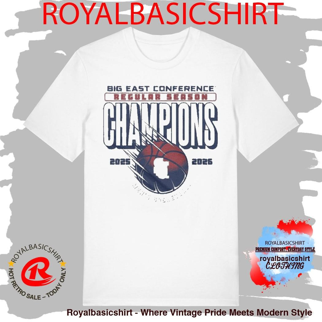 St John’s Red Storm Men’s Basketball 2026 Big East Regular Season Champions Locker Room T-Shirt