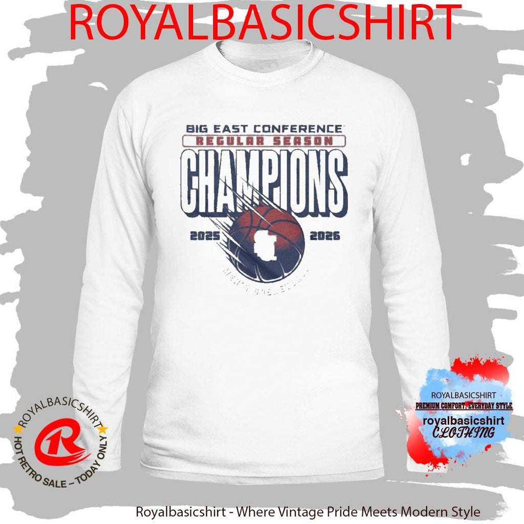 St John’s Red Storm Men’s Basketball 2026 Big East Regular Season Champions Locker Room T-Shirt