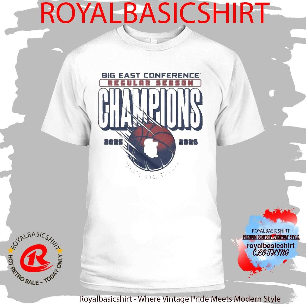 St John’s Red Storm Men’s Basketball 2026 Big East Regular Season Champions Locker Room T-Shirt