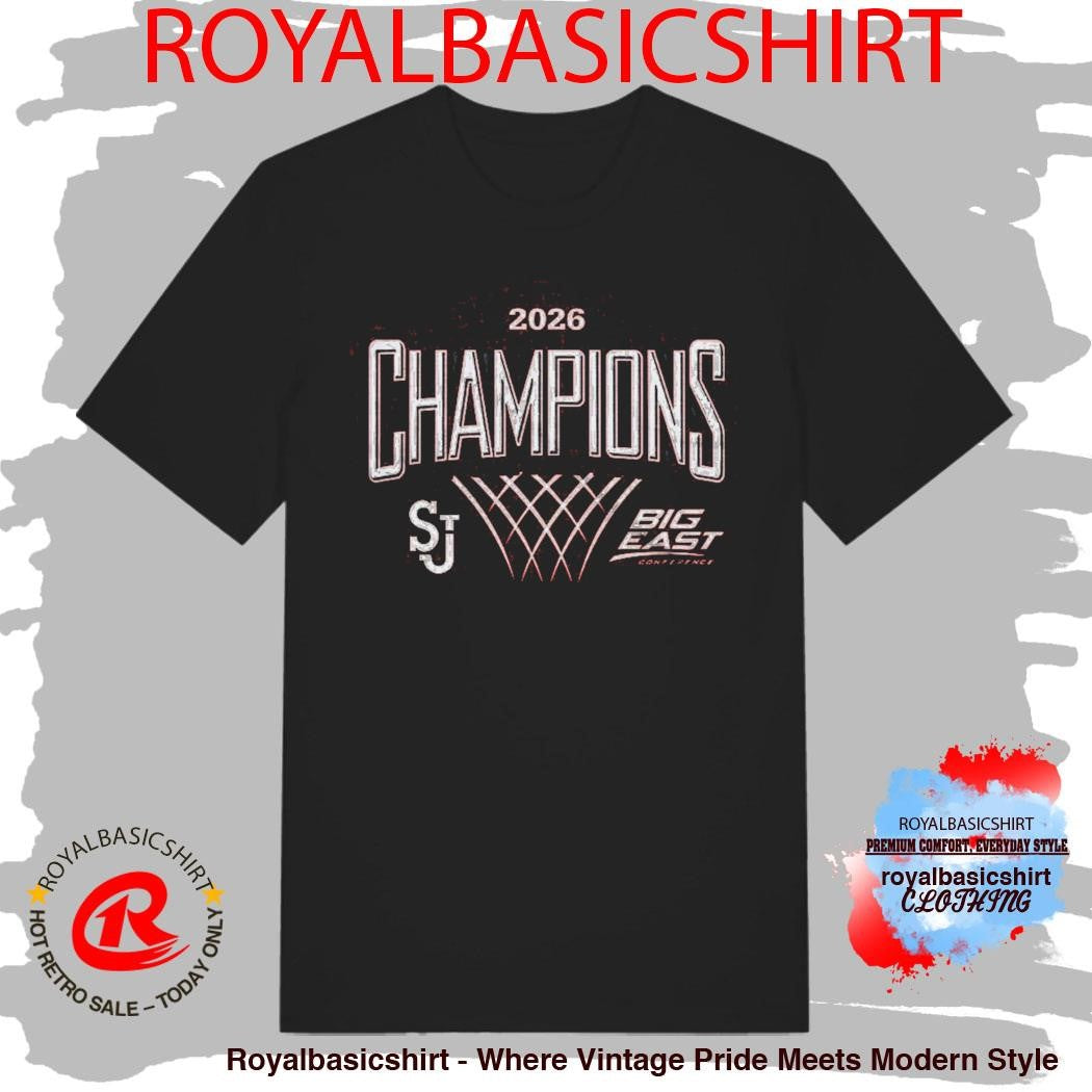 St John’s Red Storm Men’s Basketball 2026 Big East Regular Season Champions Red T-Shirt