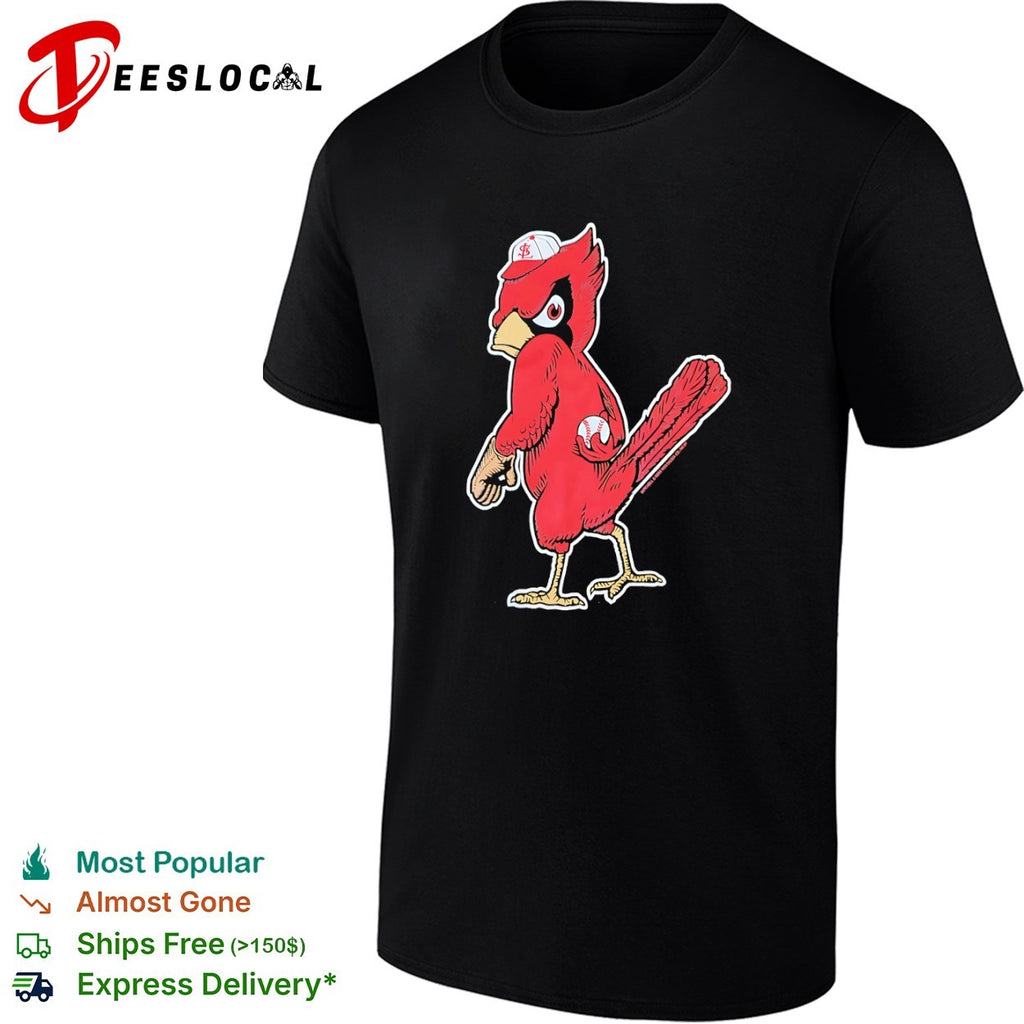 St Louis Cardinals mascot vintage baseball logo shirt