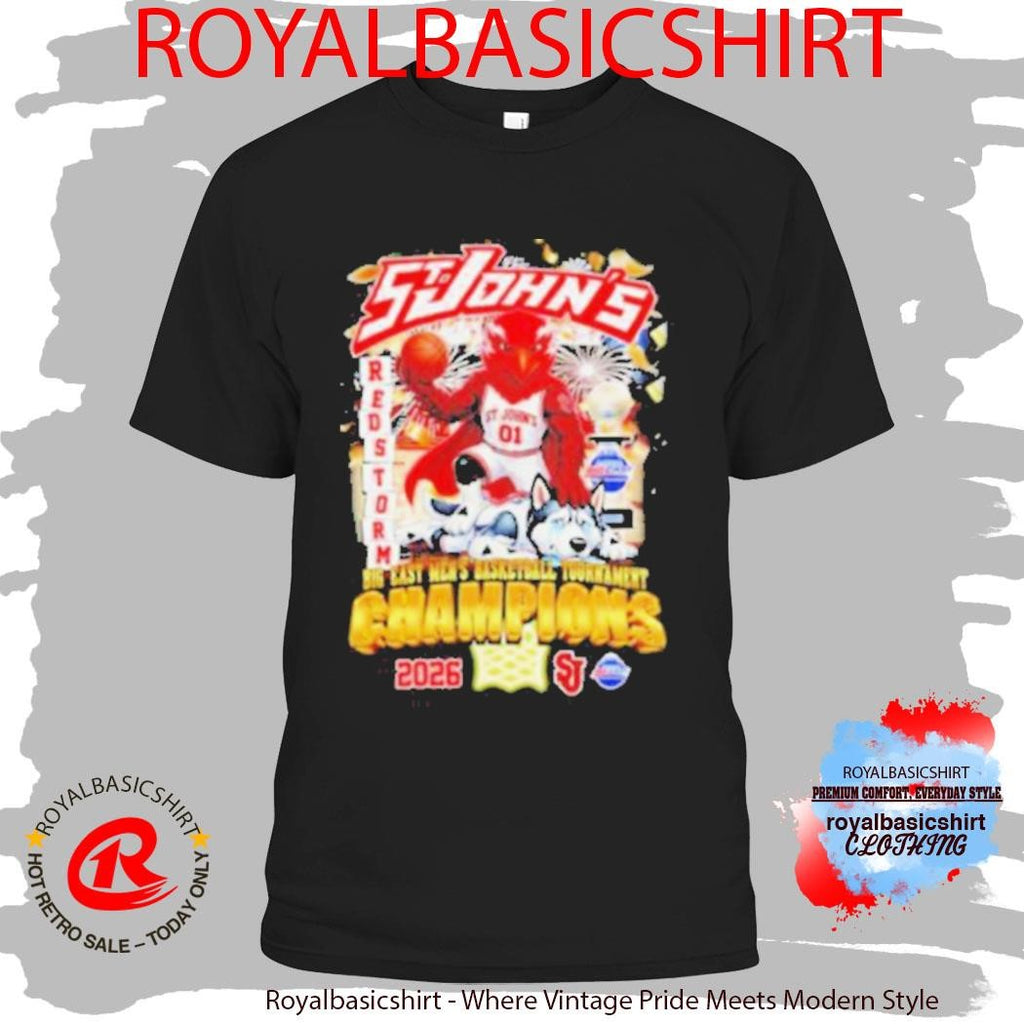 St. John’s Red Storm 2026 Big East Men’s Basketball Tournament Champions Shirt