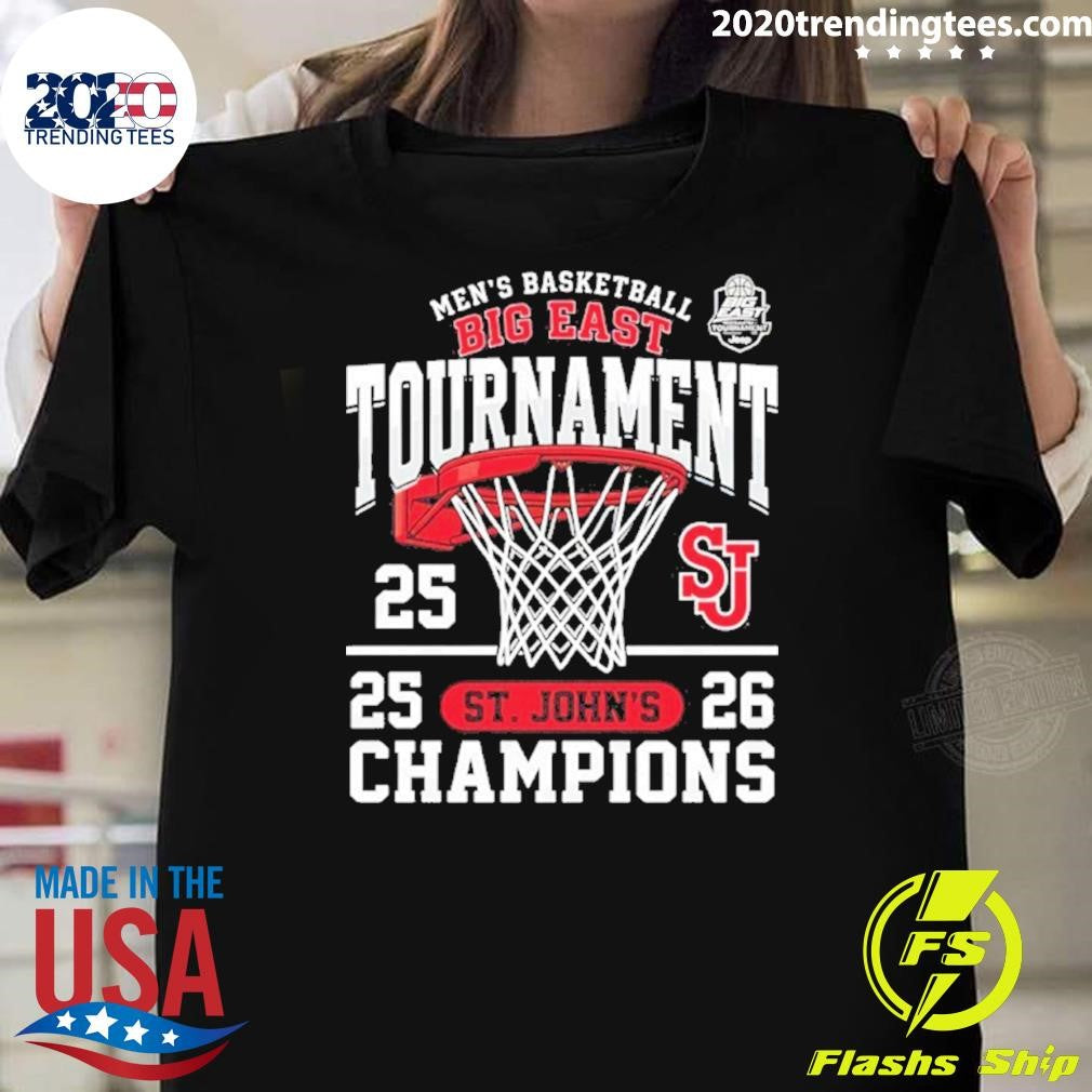St. John’s Red Storm Men’s Basketball 2026 Big East Tournament Champions Shirt