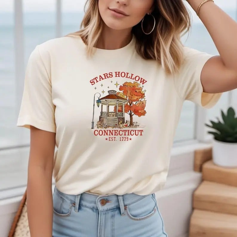 Star's Hollow Luke's, Gilmore Girls Sweatshirts, Autumn Festival Shirts, Connecticut EST. 1779 Tee, Halloween Gift, shirt...