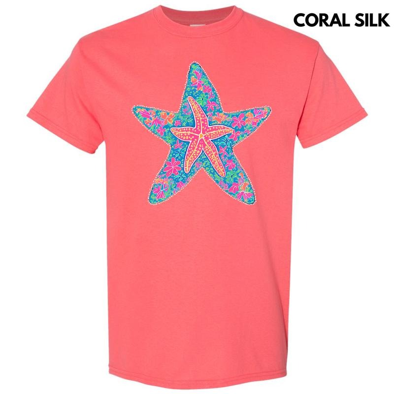 Starfish Summer Gildan Short Sleeve T-Shirt 'NLB' Hoodie Sweatshirt | PrintMintTees.com