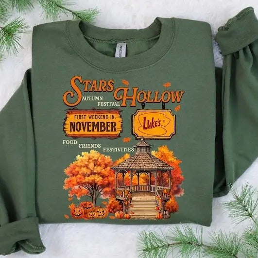 Stars Hollow Autumn Festival Sweatshirts, Halloween Sweatshirts, Crewneck Sweatshirts, Halloween Gift, Autumn Sweatshirt...