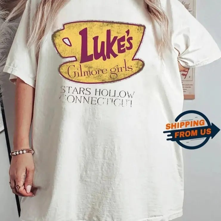Stars Hollow Luke's Shirt, Gilmore Girls Shirt, Fall Vibes Shirt, Stars Hollow Connecticut Tee, TV Show Gifts For Her,...