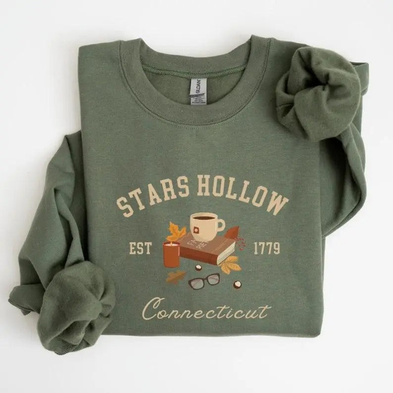 Stars Hollow Sweatshirt, Stars Hollow Connecticut Sweater, Gilmore Girls Sweatshirt, Fall Stars Hollow Sweatshirt,...