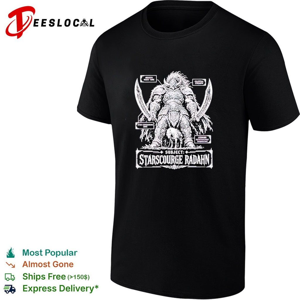 Starscourge Radahn Anatomy Chart Gravity Magic Core shirt