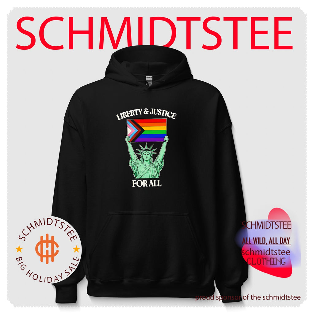Statue of Liberty holding Progress Pride flag shirt