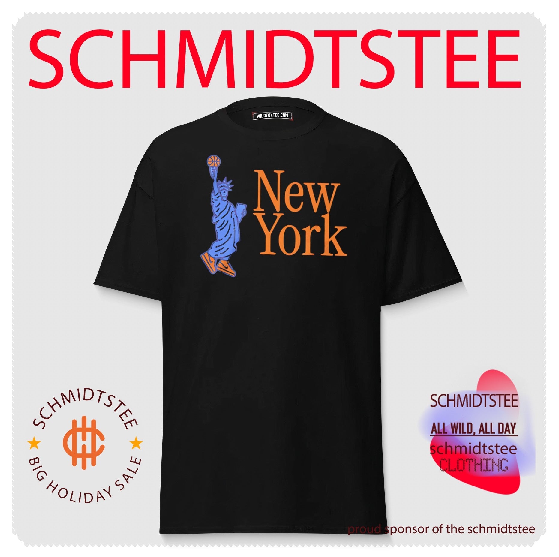Statue of Liberty holding basketball graphic shirt