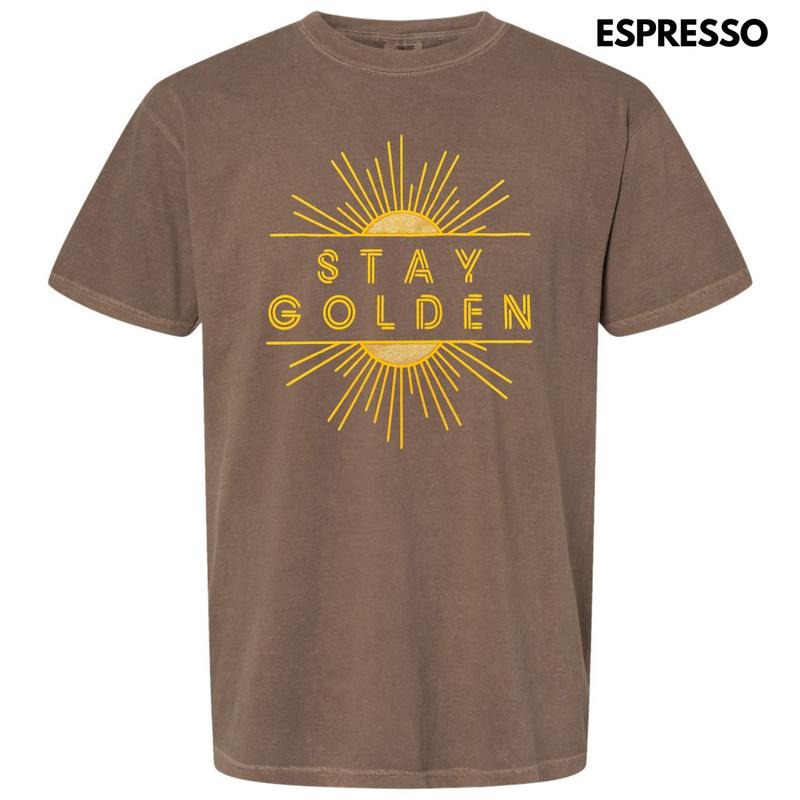 Stay Golden Puff Comfort Colors T-Shirt Hoodie Sweatshirt | PrintMintTees.com