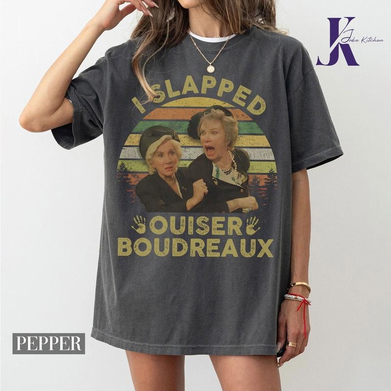 Steel Magnolias I Slapped Ouiser Boudreaux Vintage Retro T-Shirt Unisex, Steel Magnolias Quotes Inspired Tee, 80s movie...