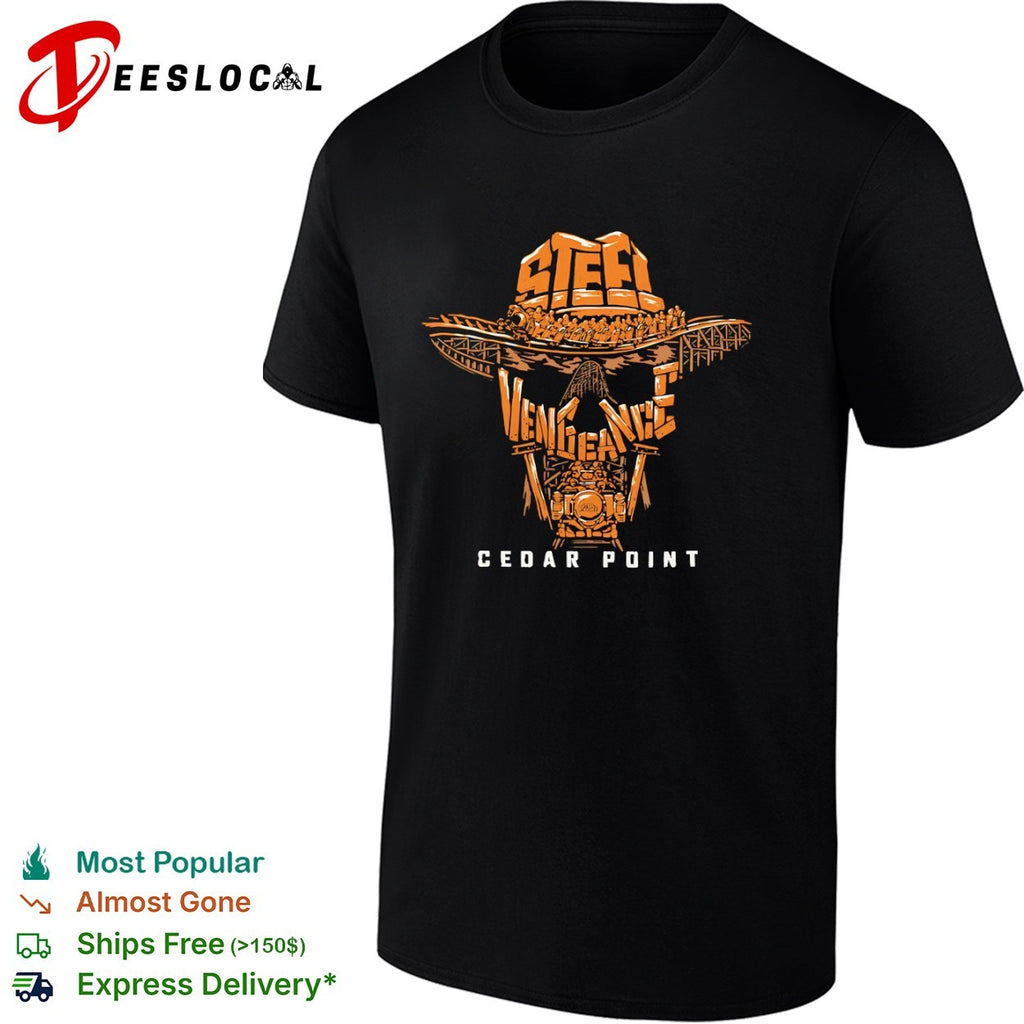 Steel Vengeance Cedar Point Roller Coaster Ride Theme Park Attraction shirt