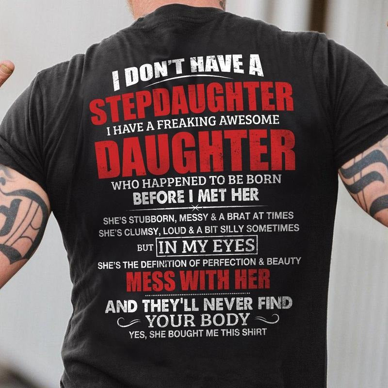 Stepdad Shirt for Men Bonus Dad Father's Day Gift